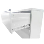 Classeur vertical en acier blanc à 5 tiroirs avec serrure, pour 1 utilisateur, bureau à domicile