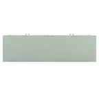 Bahut ondulé à 4 portes avec pieds cylindriques Bleu marine / Vert clair / Noir / Blanc, 1 pièce