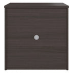 Armoire de rangement de bureau 2 portes gris orage / blanc avec serrure – Utilisateur unique