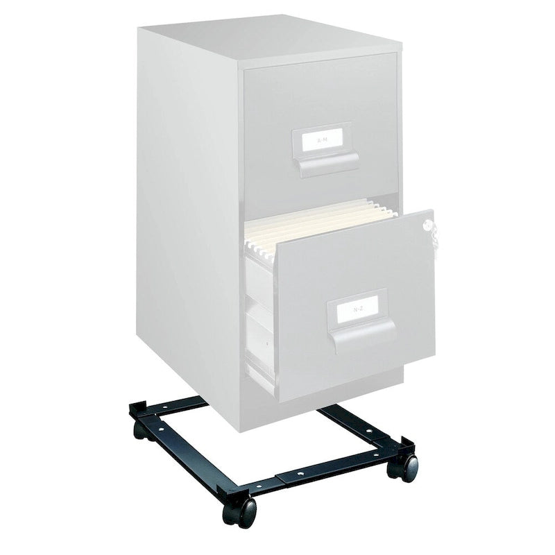 Support de classement réglable noir pour armoires de classement verticales, modulaire, assemblage par 1 personne