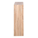 Meuble à chaussures naturel à 2 portes abattantes pour entrée, 1 unité