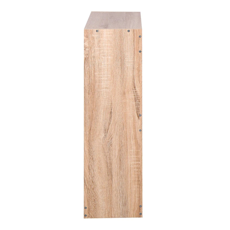 Meuble à chaussures naturel à 2 portes abattantes pour entrée, 1 unité