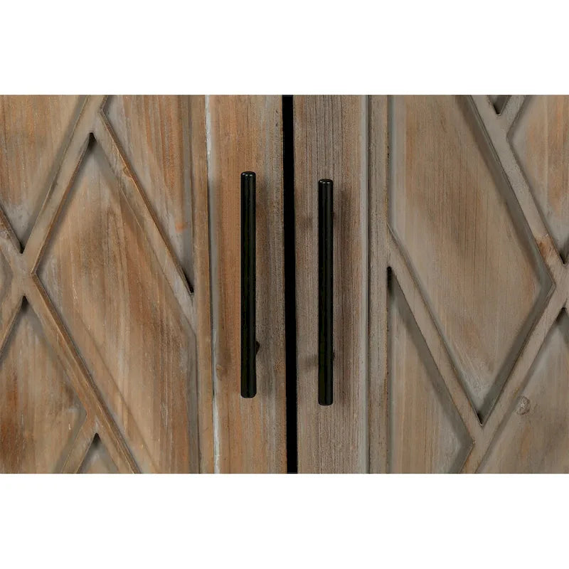 Bahut 4 portes Marron / Noir / Café, 1 unité