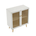 Buffet Armoire de rangement en bois Chêne rustique / Noir / Blanc, 30,8 po L
