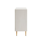 Buffet Armoire de rangement en bois Chêne rustique / Noir / Blanc, 30,8 po L