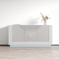 Blanc / Noir | Buffet hautement brillant | Assemblage par 1 personne