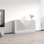 Blanc / Noir | Buffet hautement brillant | Assemblage par 1 personne