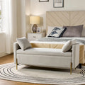 Banc de rangement capitonné rabattable en velours gris / moutarde / bleu marine / ivoire / noir avec accoudoirs et coussins, 1 personne