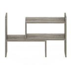 Étagère de bureau simple en chêne français / expresso / blanc
