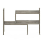 Étagère de bureau simple en chêne français / expresso / blanc