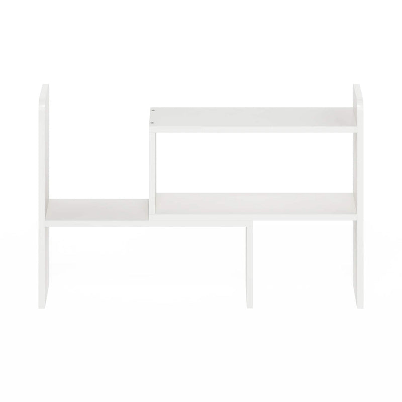 Étagère de bureau simple en chêne français / expresso / blanc
