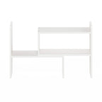 Étagère de bureau simple en chêne français / expresso / blanc