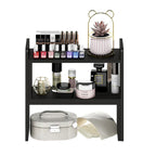 Étagère de bureau simple en chêne français / expresso / blanc