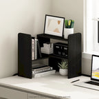 Étagère de bureau simple en chêne français / expresso / blanc