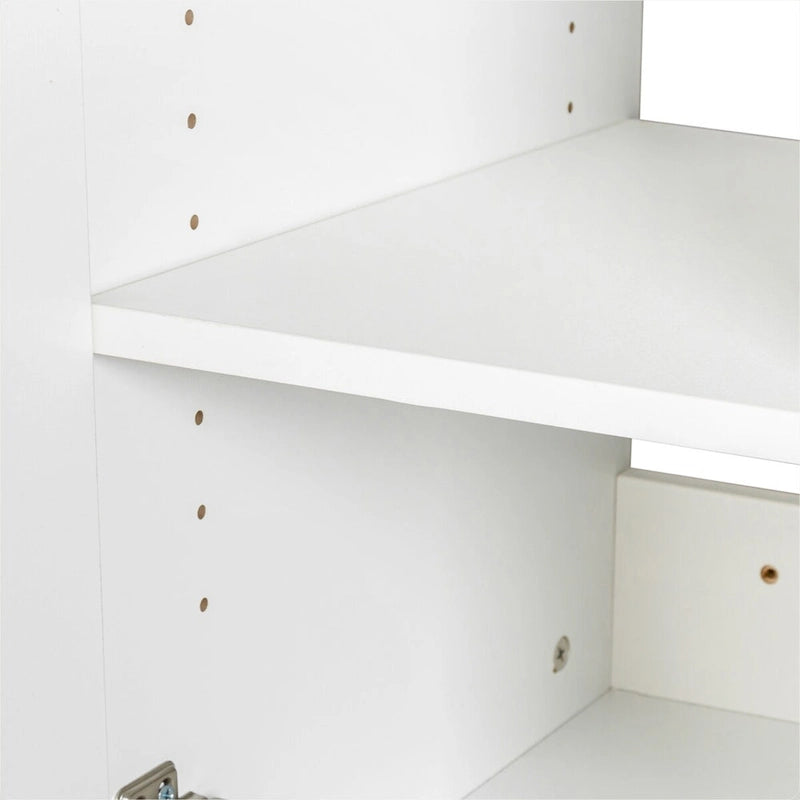 Armoire de rangement murale blanche, empilable, simple