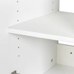 Armoire de rangement murale blanche, empilable, simple