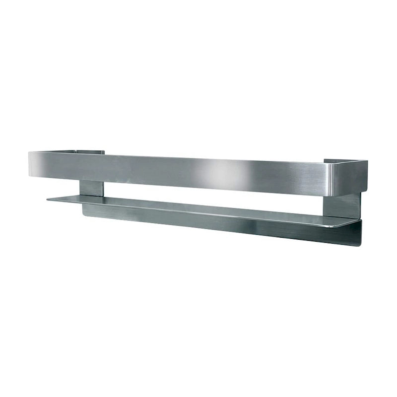 Étagère-barre d'appui en acier inoxydable de 20 po avec rail – Bronze Champagne / Chrome poli / Acier inoxydable brossé / Noir mat