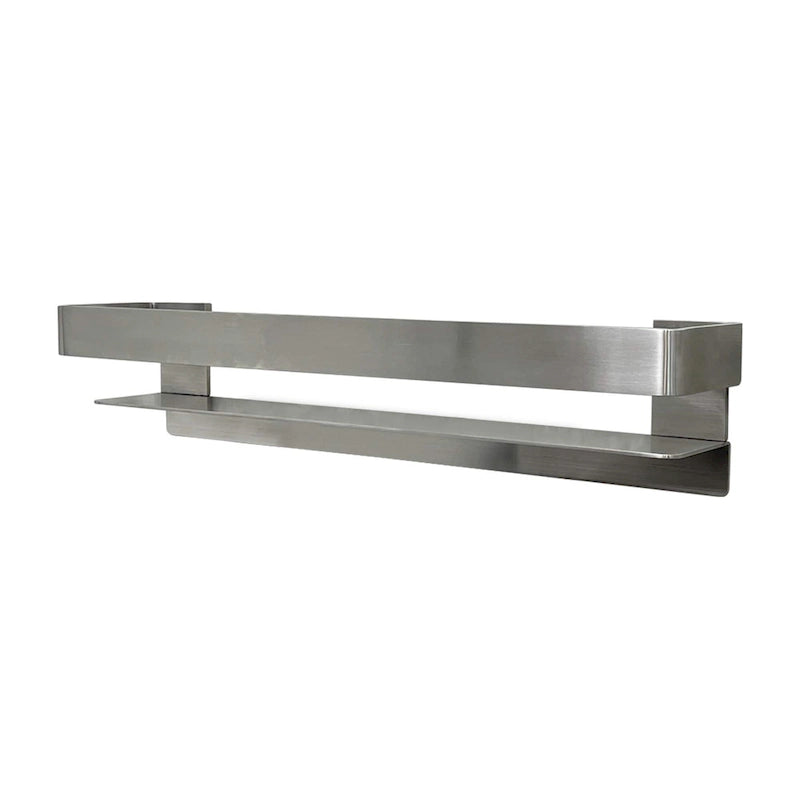 Étagère-barre d'appui en acier inoxydable de 20 po avec rail – Bronze Champagne / Chrome poli / Acier inoxydable brossé / Noir mat