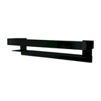 Étagère-barre d'appui en acier inoxydable de 20 po avec rail – Bronze Champagne / Chrome poli / Acier inoxydable brossé / Noir mat