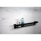 Étagère-barre d'appui en acier inoxydable de 20 po avec rail – Bronze Champagne / Chrome poli / Acier inoxydable brossé / Noir mat
