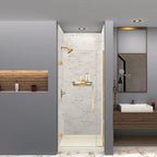 Étagère-barre d'appui en acier inoxydable de 20 po avec rail – Bronze Champagne / Chrome poli / Acier inoxydable brossé / Noir mat
