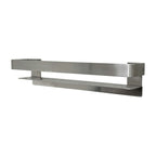 Étagère-barre d'appui en acier inoxydable de 20 po avec rail – Bronze Champagne / Chrome poli / Acier inoxydable brossé / Noir mat
