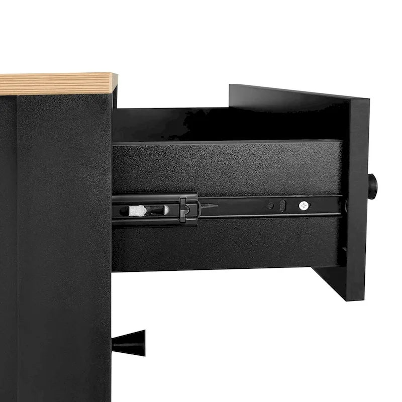 Meuble à chaussures minimaliste en bois blanc/noir – Peut contenir 8 à 12 paires