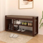 Banc à chaussures 2 niveaux - 11,7P x 39L x 19,5H