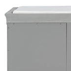 Banc de rangement en velours (bleu marine antique / blanc / gris délavé / noir / espresso) — 1 place