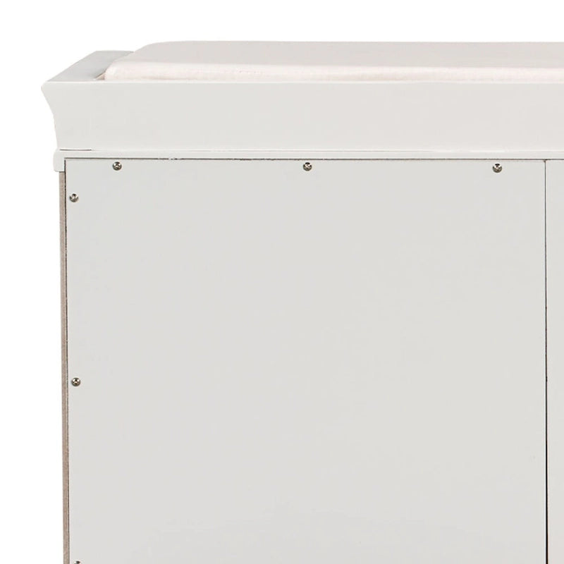 Banc de rangement en velours (bleu marine antique / blanc / gris délavé / noir / espresso) — 1 place