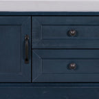 Banc de rangement en velours (bleu marine antique / blanc / gris délavé / noir / espresso) — 1 place