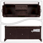 Banc de rangement en velours (bleu marine antique / blanc / gris délavé / noir / espresso) — 1 place