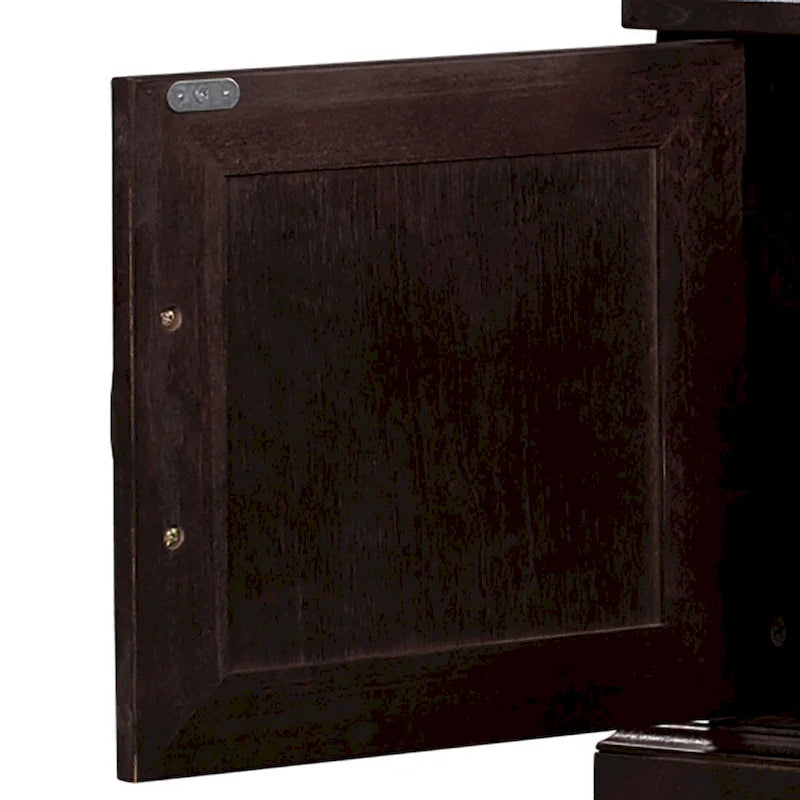 Banc de rangement en velours (bleu marine antique / blanc / gris délavé / noir / espresso) — 1 place