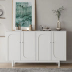 4-Door Intaglio Storage Cabinet Buffet/Sideboard