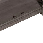Vaisselier-buffet 1 porte blanc et gris en pin cérusé