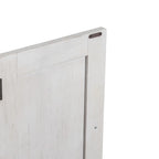Vaisselier-buffet 1 porte blanc et gris en pin cérusé