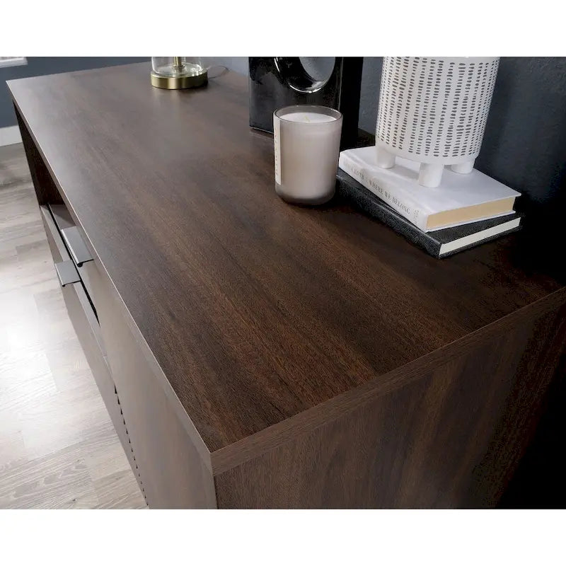 Crédence à tiroirs latéraux Rich Walnut, format lettre