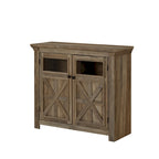 Meuble vitrine vintage à 2 portes marron/espresso – Unité simple