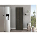Armoire de rangement autoportante avec 10 étagères Blanche / Noire / Chêne