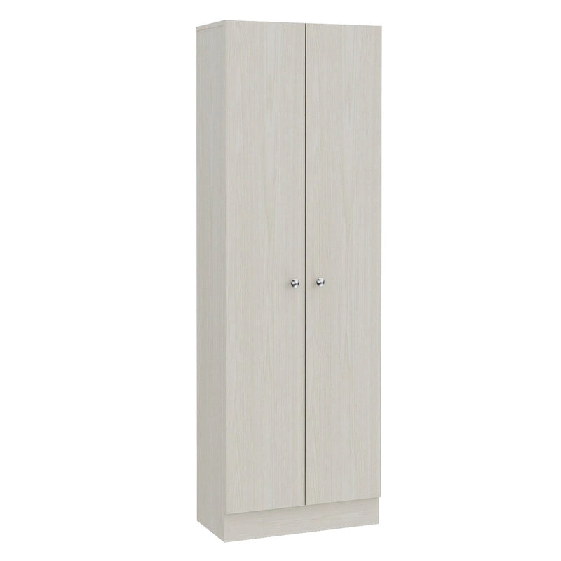 Armoire de rangement autoportante avec 10 étagères Blanche / Noire / Chêne