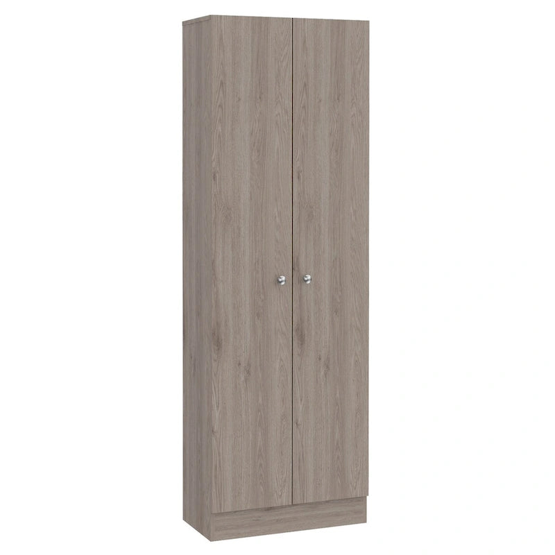 Armoire de rangement autoportante avec 10 étagères Blanche / Noire / Chêne
