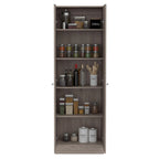 Armoire de rangement autoportante avec 10 étagères Blanche / Noire / Chêne