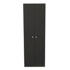 Armoire de rangement autoportante avec 10 étagères Blanche / Noire / Chêne