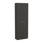 Armoire de rangement autoportante avec 10 étagères Blanche / Noire / Chêne