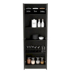 Armoire de rangement autoportante avec 10 étagères Blanche / Noire / Chêne