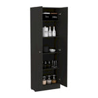 Armoire de rangement autoportante avec 10 étagères Blanche / Noire / Chêne