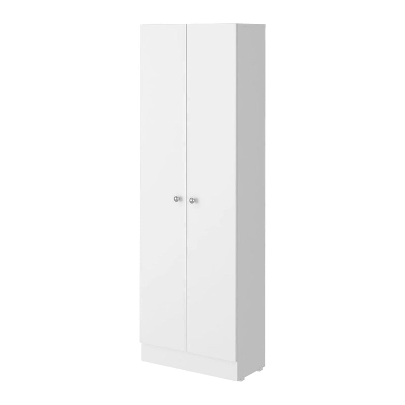 Armoire de rangement autoportante avec 10 étagères Blanche / Noire / Chêne