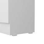 Armoire de rangement autoportante avec 10 étagères Blanche / Noire / Chêne