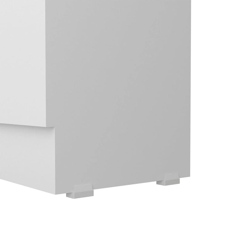 Armoire de rangement autoportante avec 10 étagères Blanche / Noire / Chêne