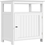 Meuble d'appoint blanc avec porte – 1 personne